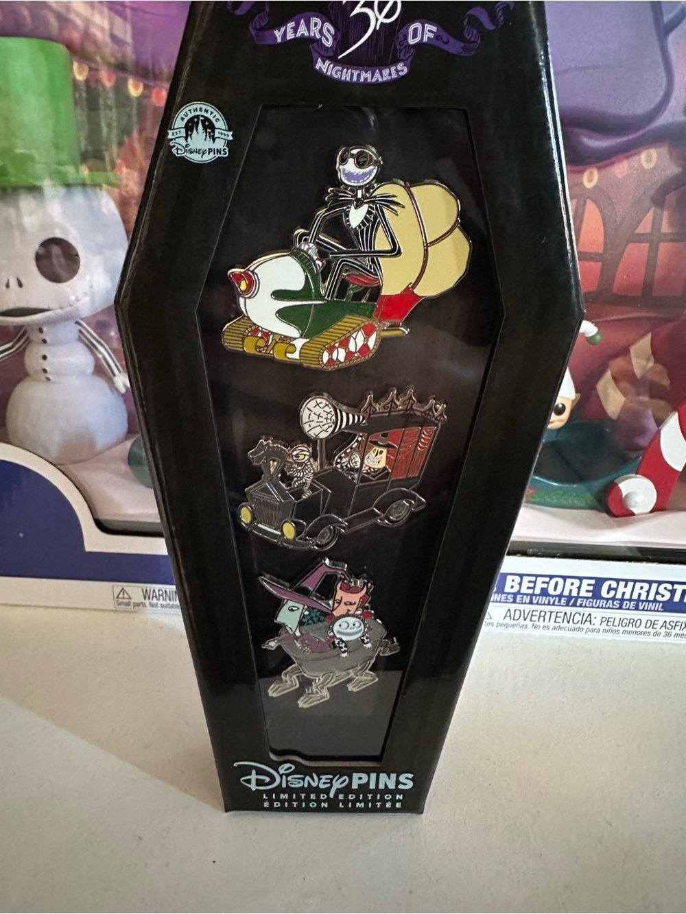 Nightmare Before Christmas 30 Years of Nightmares Pin Set